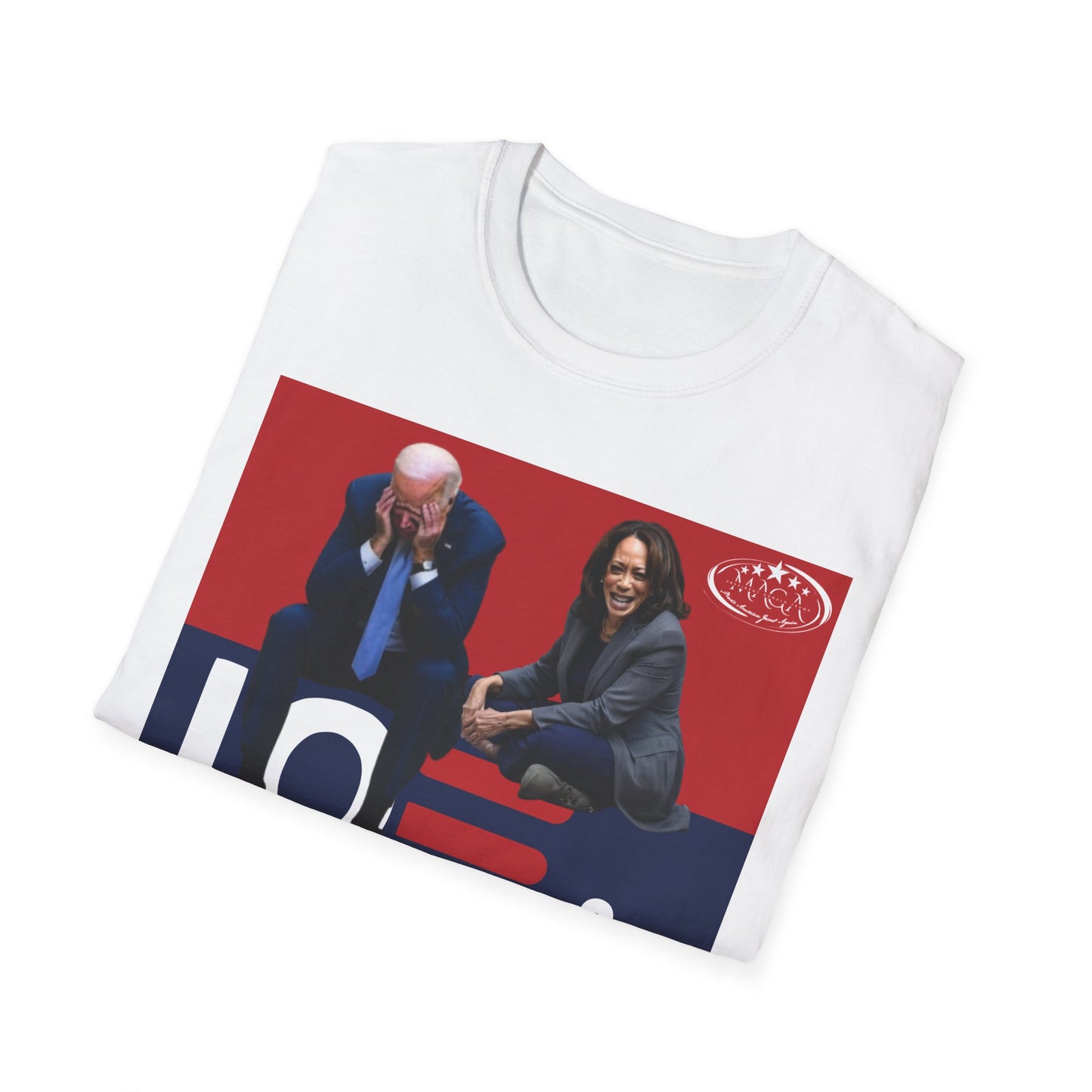 Joe Biden & Kamala Harris “Joe & the Hoe” MAGA softstyle T-Shirt