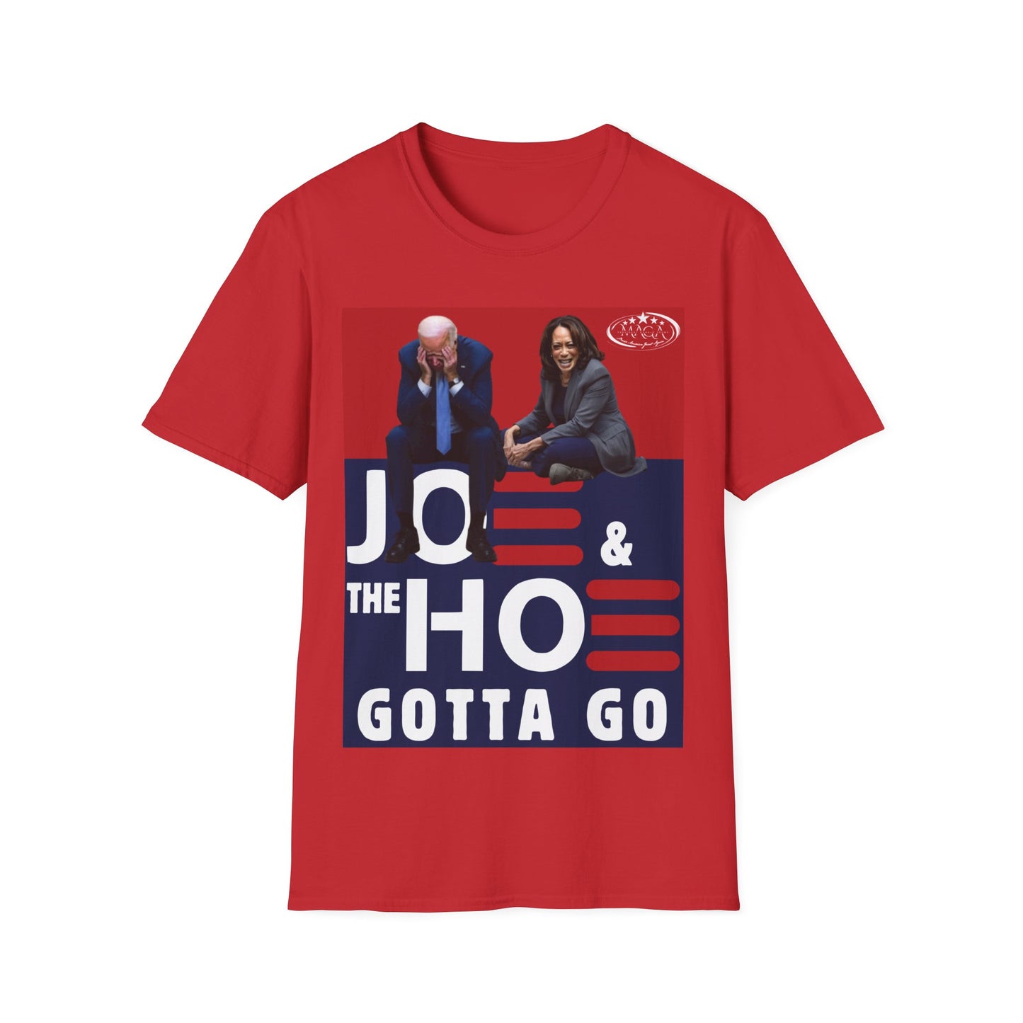 Joe Biden & Kamala Harris “Joe & the Hoe” MAGA softstyle T-Shirt