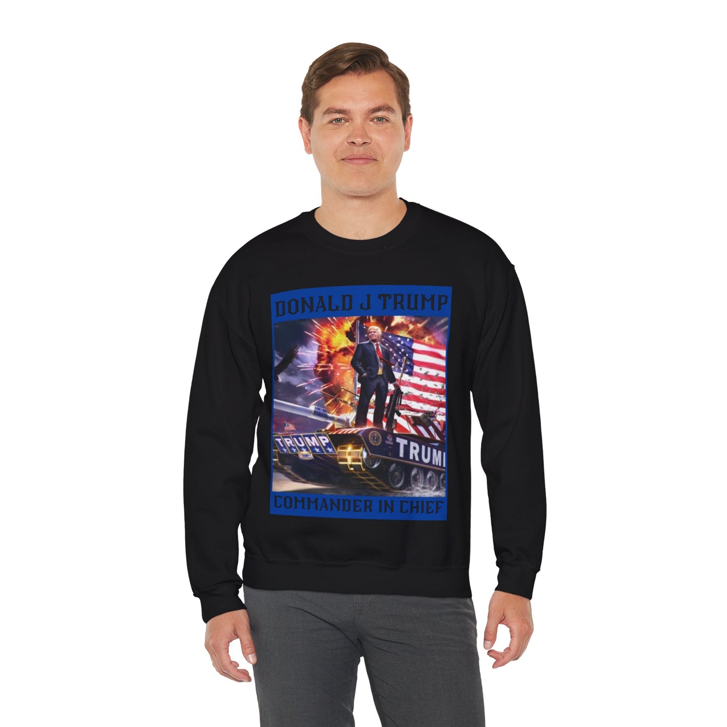 President Trump “Commander in Chief”MAGA Heavy Blend Sweatshirt