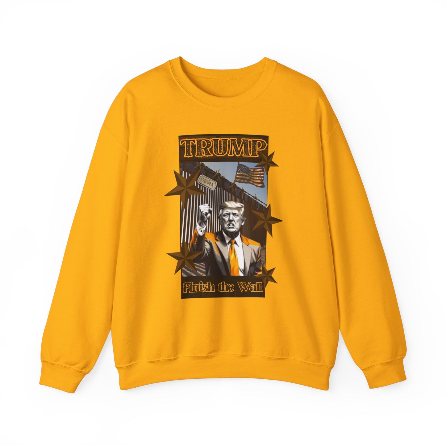 President Trump “Finish the Wall” MAGA Heavy Blend Sweater