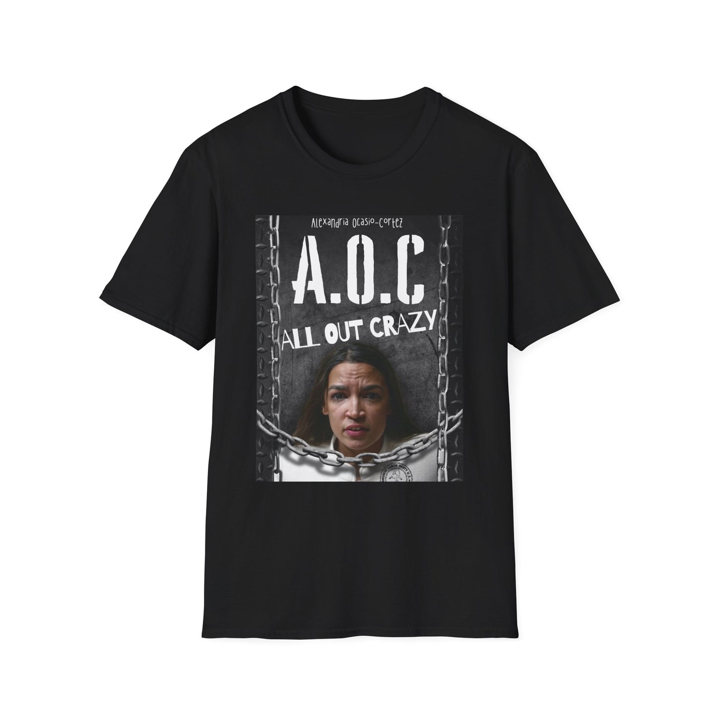 Anti-Liberal / Democrat 'AOC Crazy' MAGA Trump T-Shirt