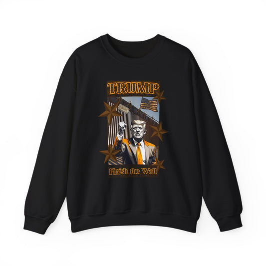 President Trump “Finish the Wall” MAGA Heavy Blend Sweater