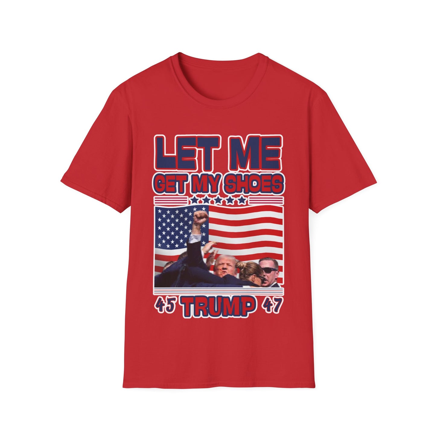 Men's President Trump “Let Me Get My Shoes” Iconic Softstyle T-Shirt