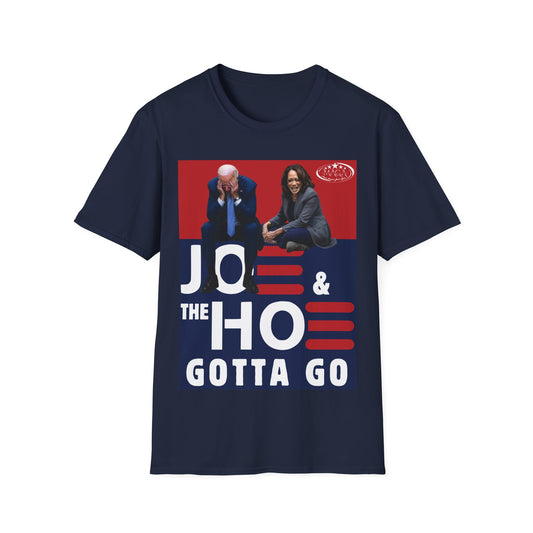 Joe Biden & Kamala Harris “Joe & the Hoe” MAGA softstyle T-Shirt