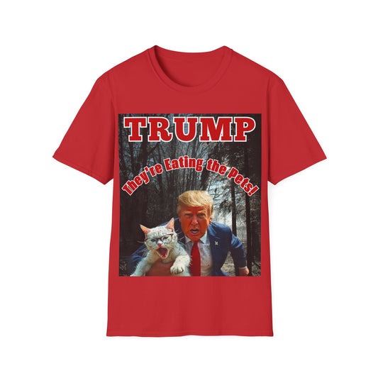 Men's Trump 'They're Eating the Pets' T-Shirt #003 - Softstyle Fit