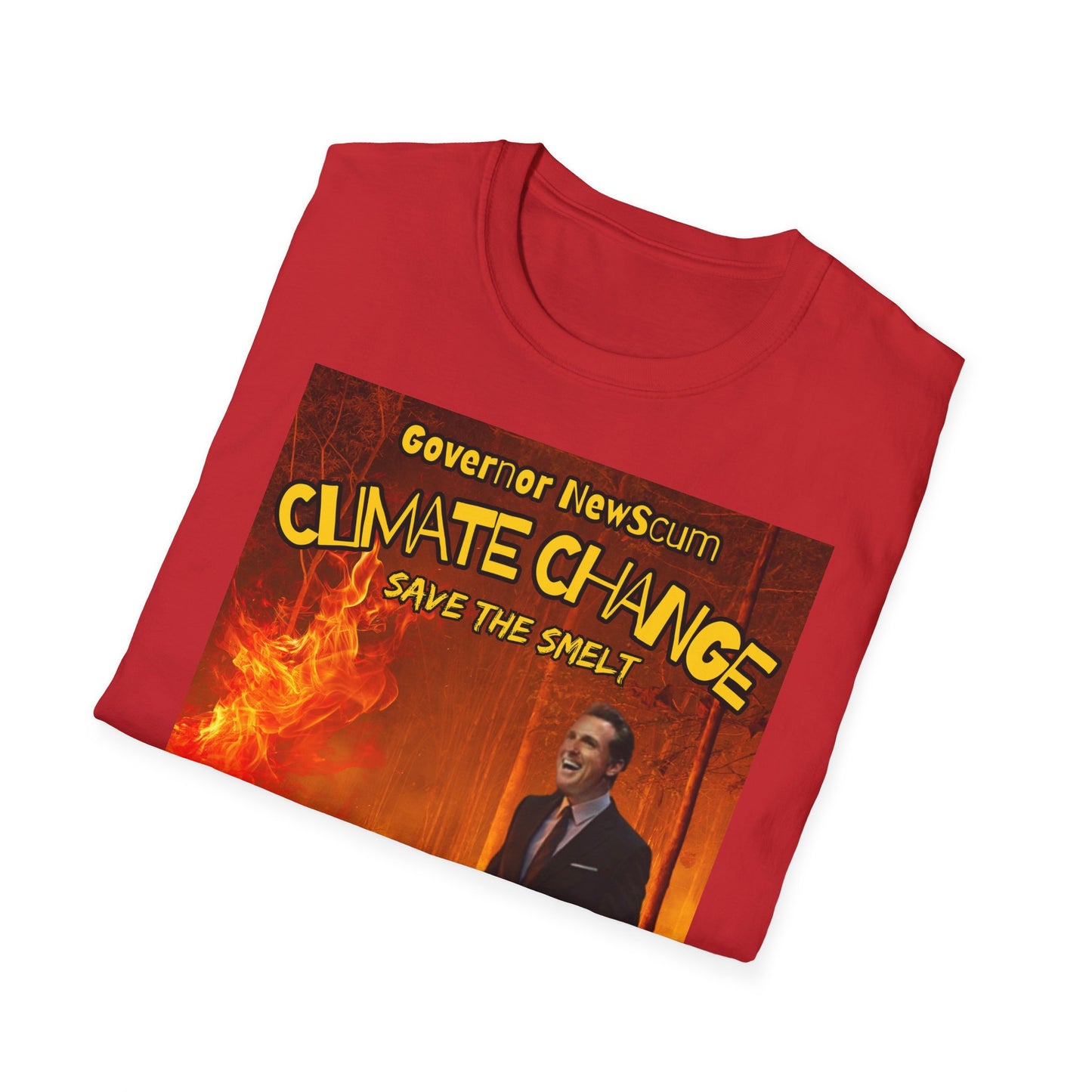 Governor NewScum “Climate Change, Save the Smelt MAGA Trump T-Shirt