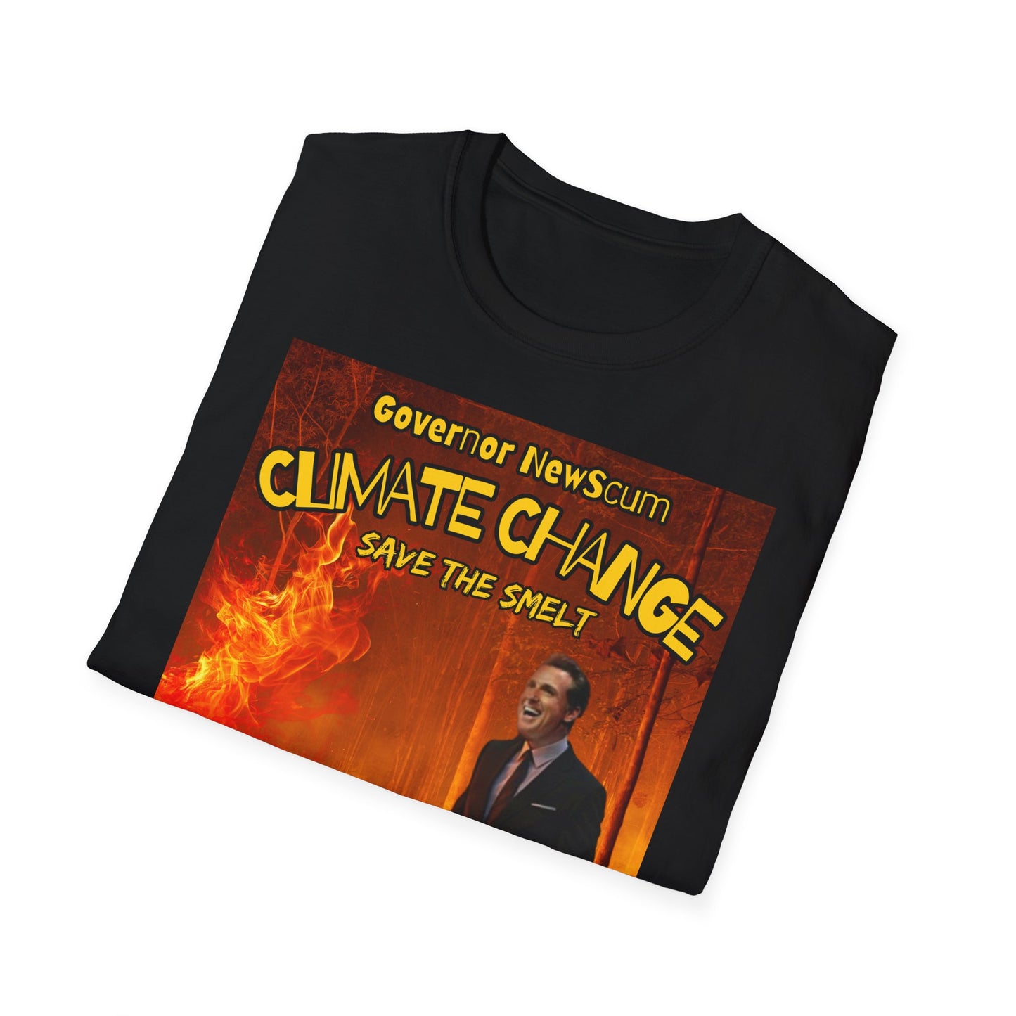 Governor NewScum “Climate Change, Save the Smelt MAGA Trump T-Shirt