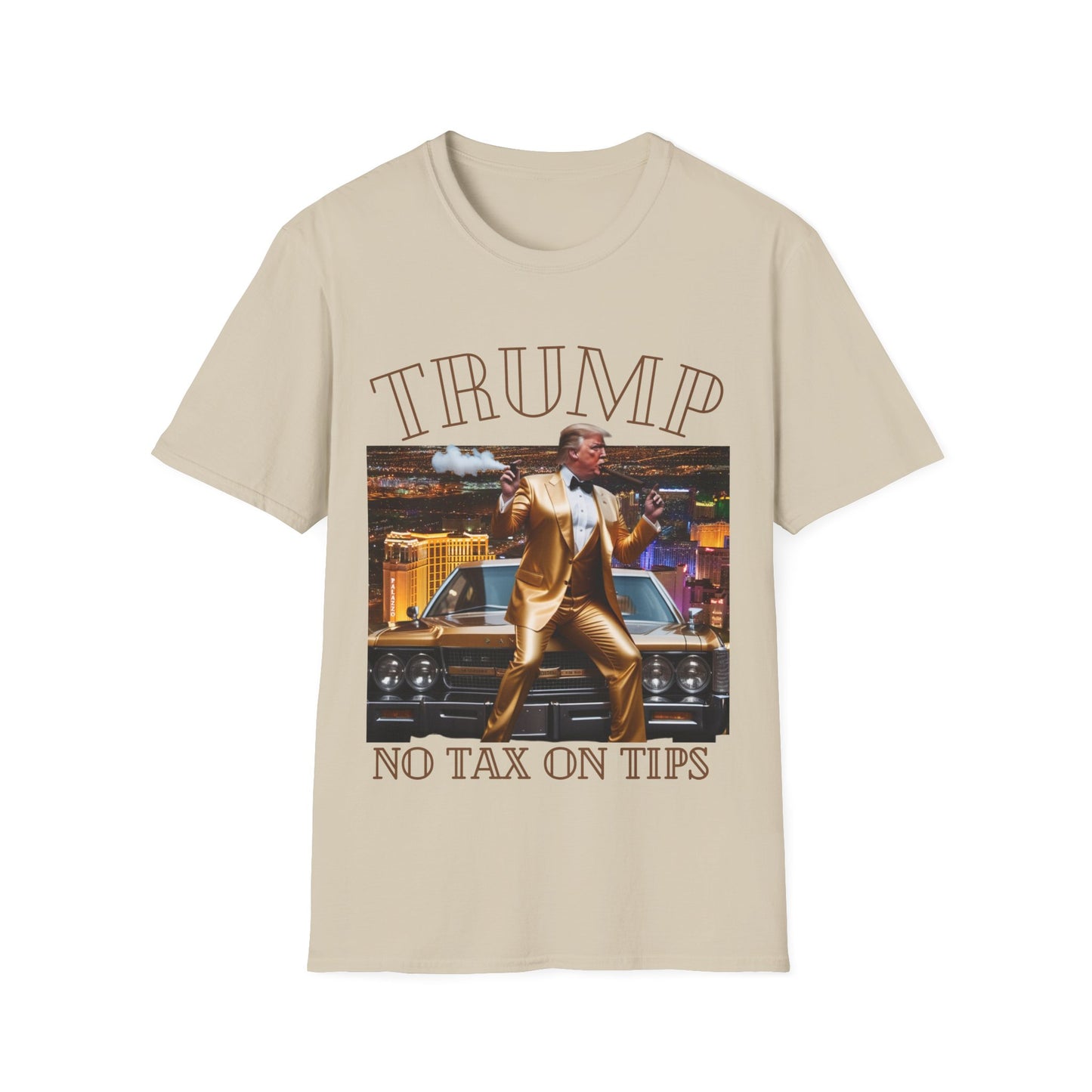 Men's President Trump 'No Tax On Tips' MAGA T-Shirt.