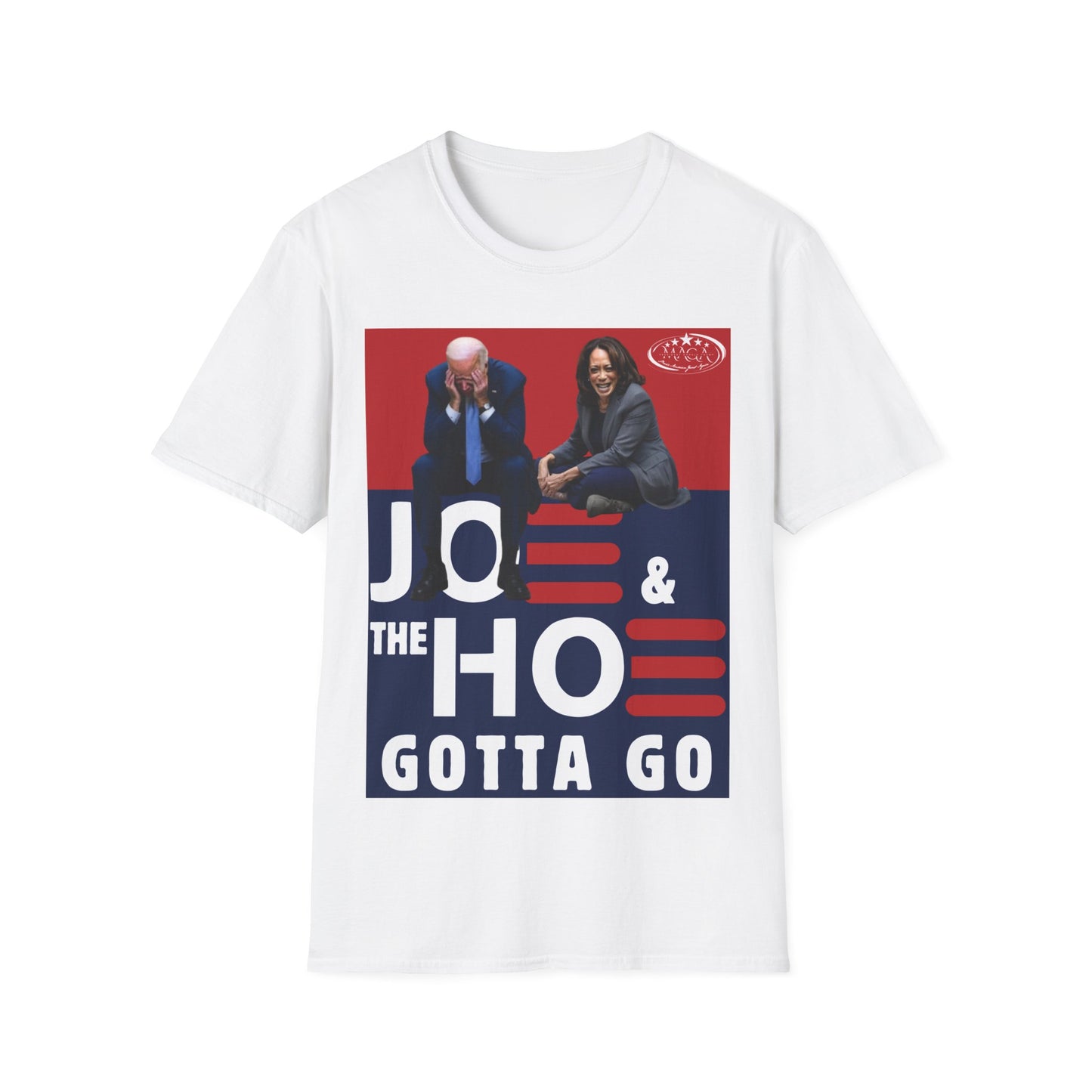 Joe Biden & Kamala Harris “Joe & the Hoe” MAGA softstyle T-Shirt