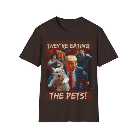 Men's Trump “They”re Eating the Pets” T-Shirt #002 - Softstyle Fit